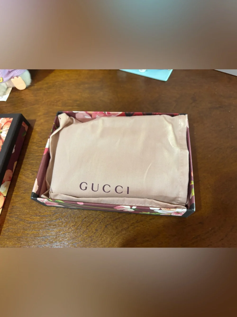 Gucci Blooms Floral Beige and Pink small zip around wallet in EUC full inclusion - Picture 8 of 8